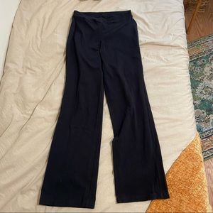 Crossover comfy black flare pants